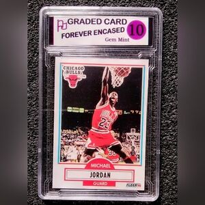 NBA Michael Jordan Trading Card - Red, Black, White